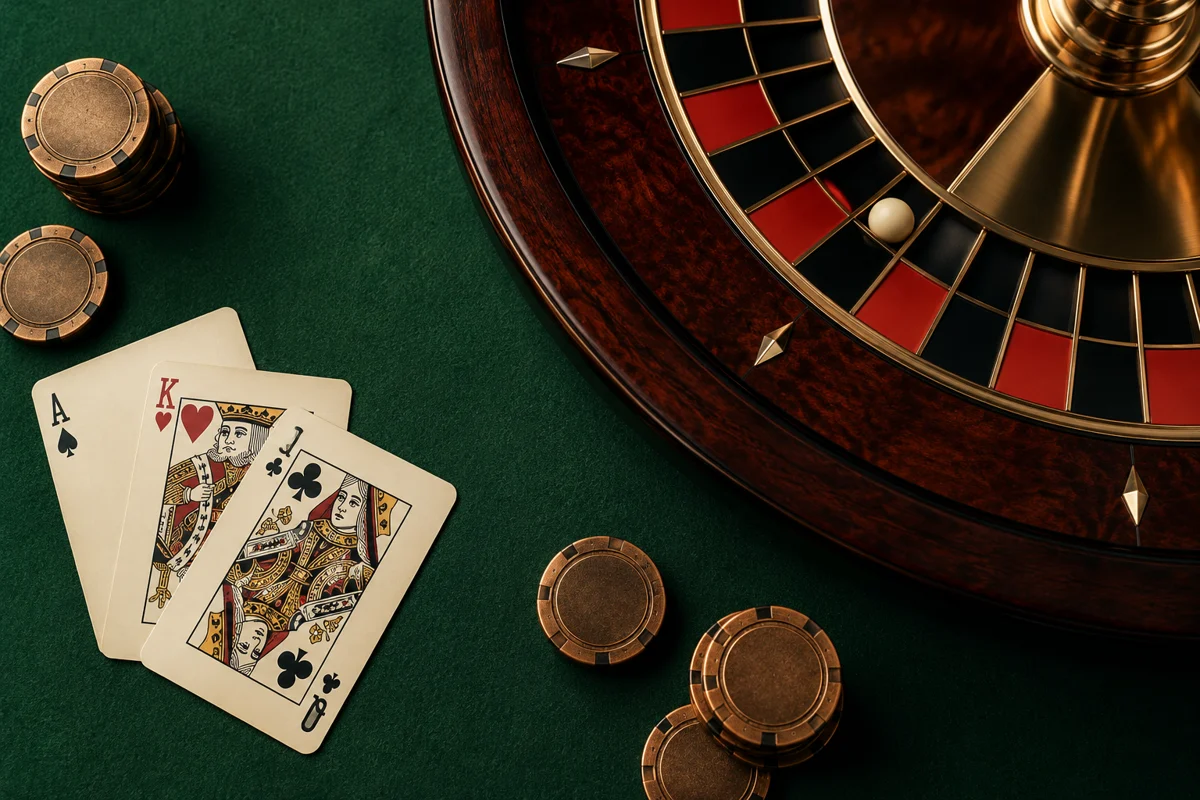 table games editorial illustration